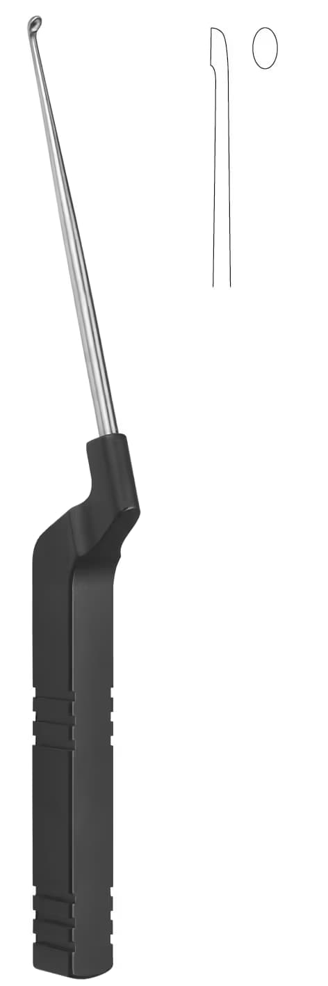 LOMBER MİKRO DİSEKTOMİ KÜRETİ GERİYE DÜZ 24CM 0