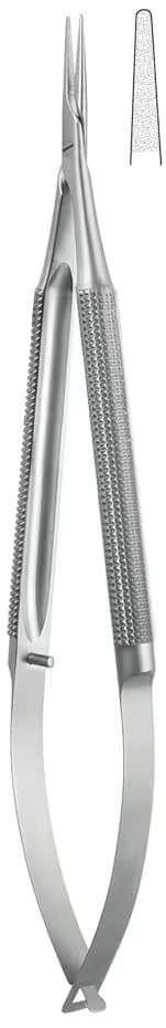 Portegü Mikro kilitsiz yuvarlak sap 1,2mm 21cm düz elmas püskürtme