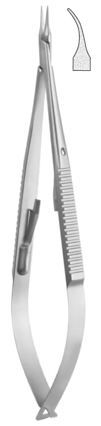TC Portegü Mikro kilitli düz sap 0,30mm 15cm EĞRİ