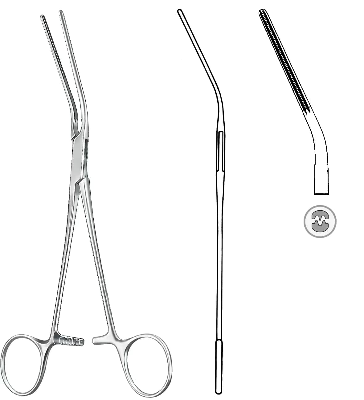ATRAVMATIK KLEMP DEBAKEY POTTS 20cm 30mm AÇILI