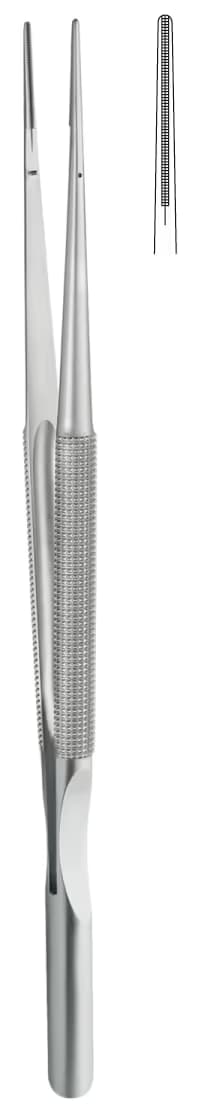 TC PENSET MİKRO YUVARLAK SAP DENGE AYARLI 25CM ATR.DEBAKEY 1,2mm