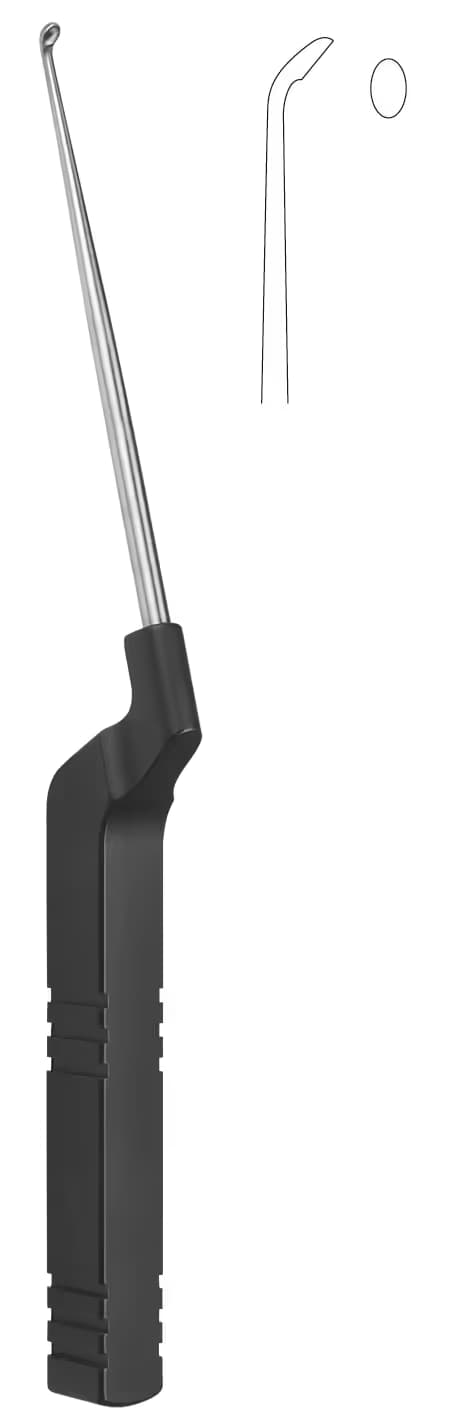 SERVİKAL MİKRO DİSEKTOMİ KÜRETİ ÖNE AÇILI 24,0CM 1