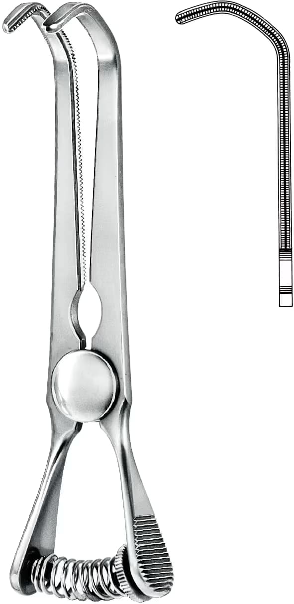 ATRAVMATİK BULLDOG KLEMP DEBAKEY SATINSKY 100mm AÇILI
