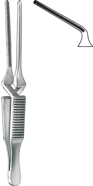 ATRAVMATİK BULLDOG KLEMP DEBAKEY DIETRICH 49mm 20mm EĞRİ