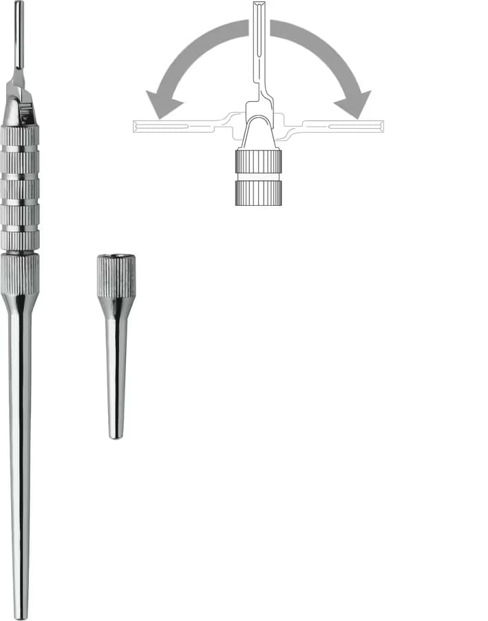 MIKRO BISTURI SAPI HAREKETLİ OYNAR BAŞLIK 15,5CM