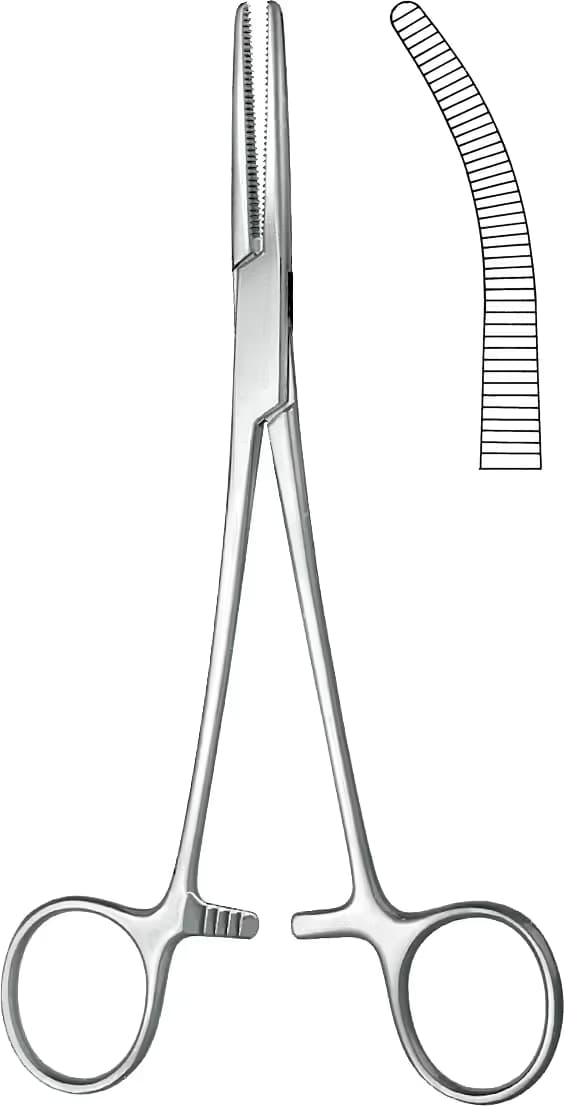 HEMOSTATİK KLEMP SPENCER WELS EGRI 18CM