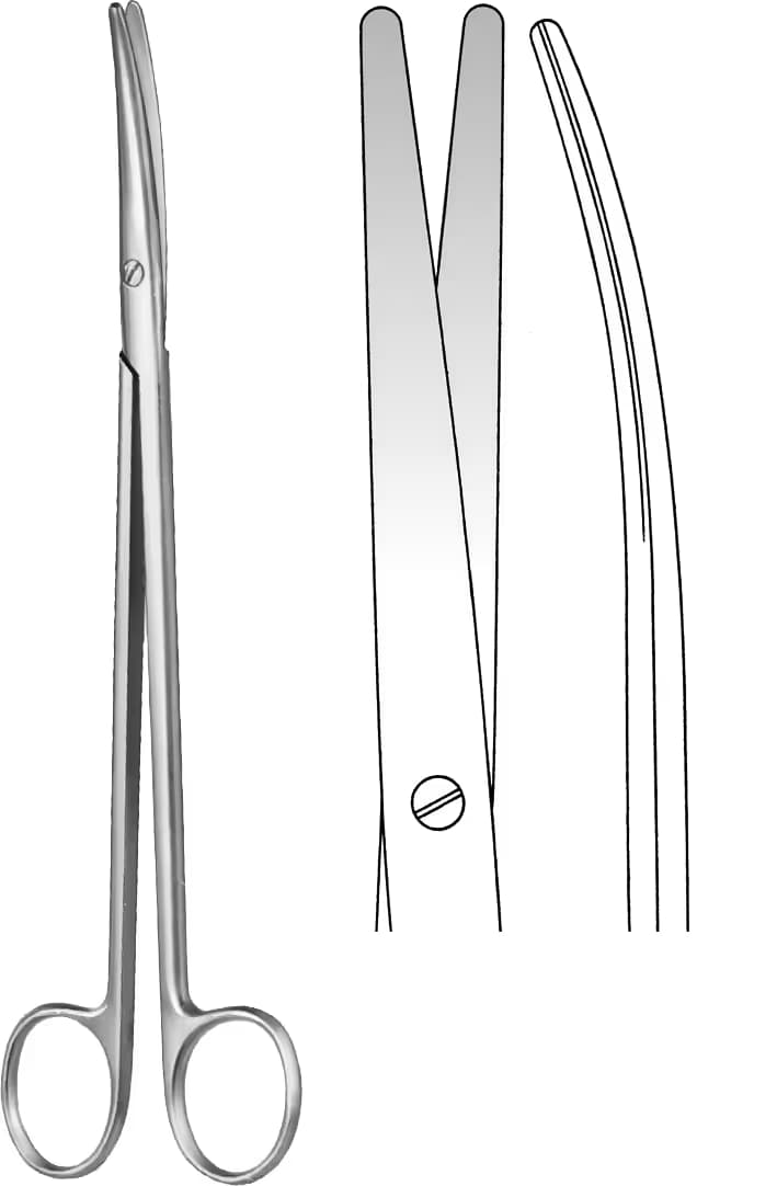 MAKAS METZENBAUM 25CM EĞRİ
