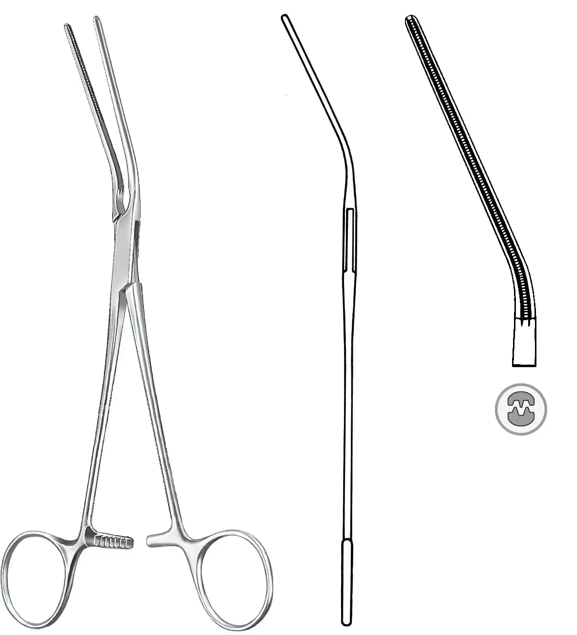 ATRAVMATIK KLEMP DEBAKEY POTTS 22cm 55mm AÇILI