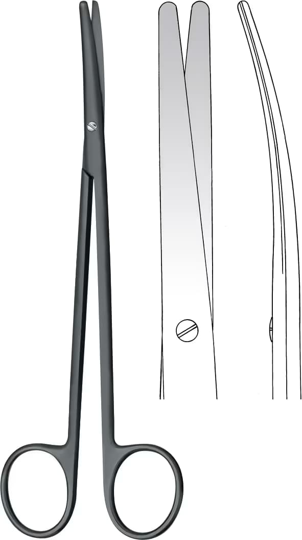 TC SERAMİK MAKAS METZENBAUM 28cm EĞRİ