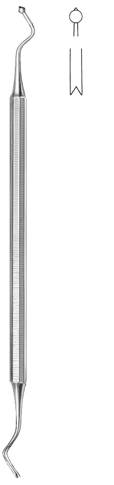 plak için küret lindorf 18cm