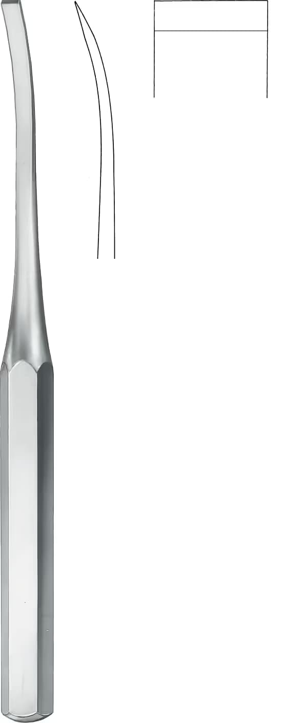 OSTEOTOM HIBBS EĞRİ 24,5cm 19mm