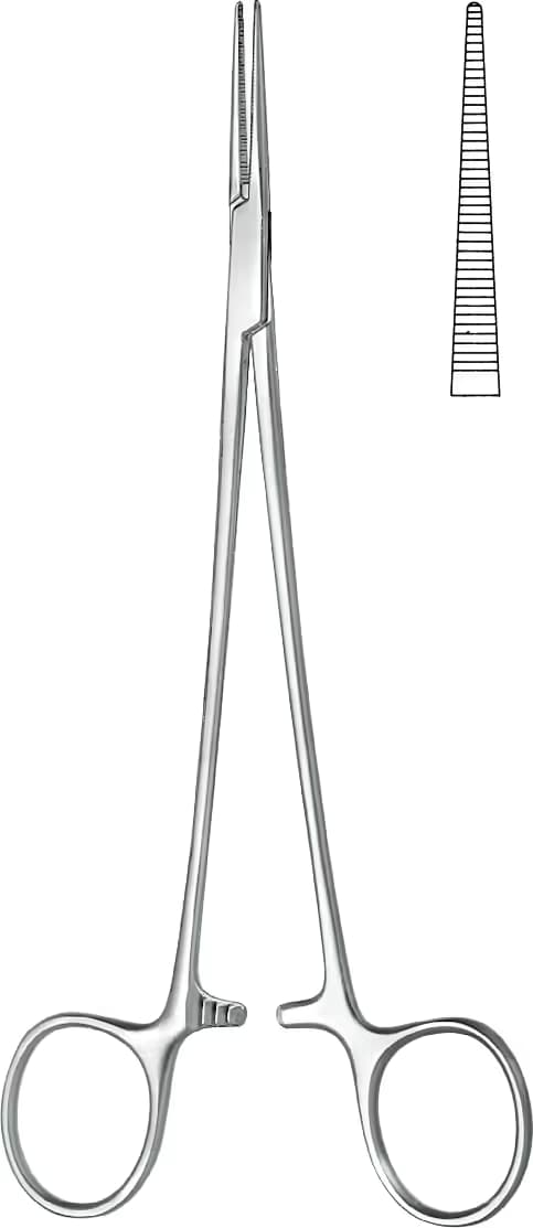 HEMOSTATİK KLEMP HALSTED 18CM DUZ