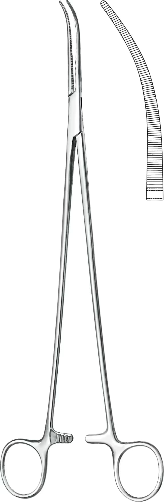 DİSEKSİYON KLEMP OVERHOLT F.3 30CM