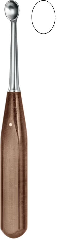 KEMIK KURETI hp saplı VOLKMANN 18,5CM FIG.4 11,5MM