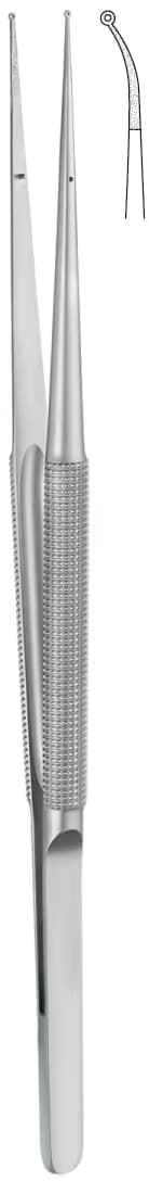 TC PENSET MİKRO YUVARLAK SAP 15CM 1x0,5mm EĞRİ