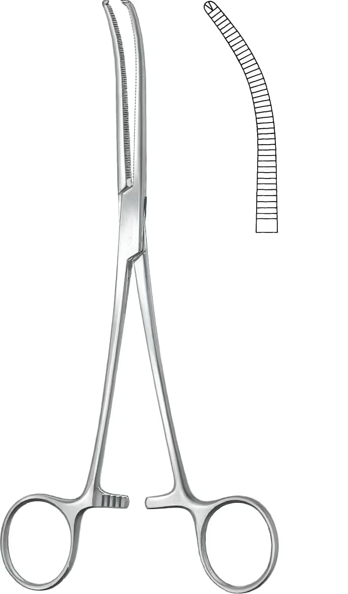 KLEMP OCHSNER-KOCHER EĞRİ 14CM