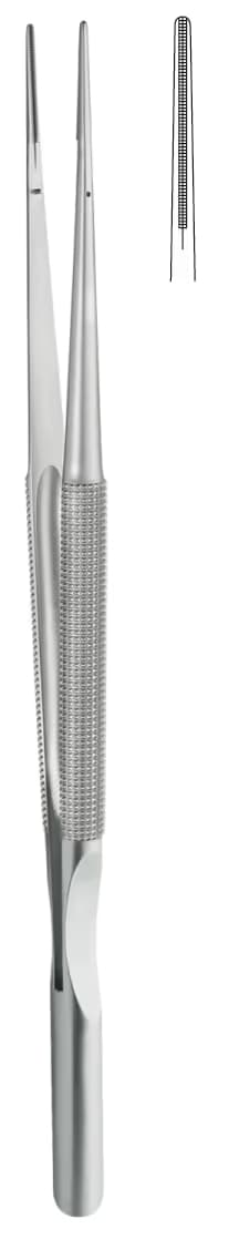 TC PENSET MİKRO YUVARLAK SAP DENGE AYARLI 23CM ATR.DEBAKEY 1,2mm