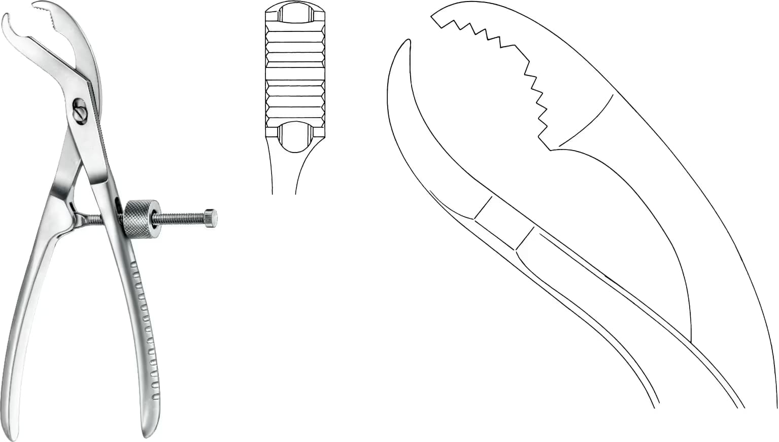KEMİK KLEMPİ MERKEZ VİDALI 28CM 11,5MM