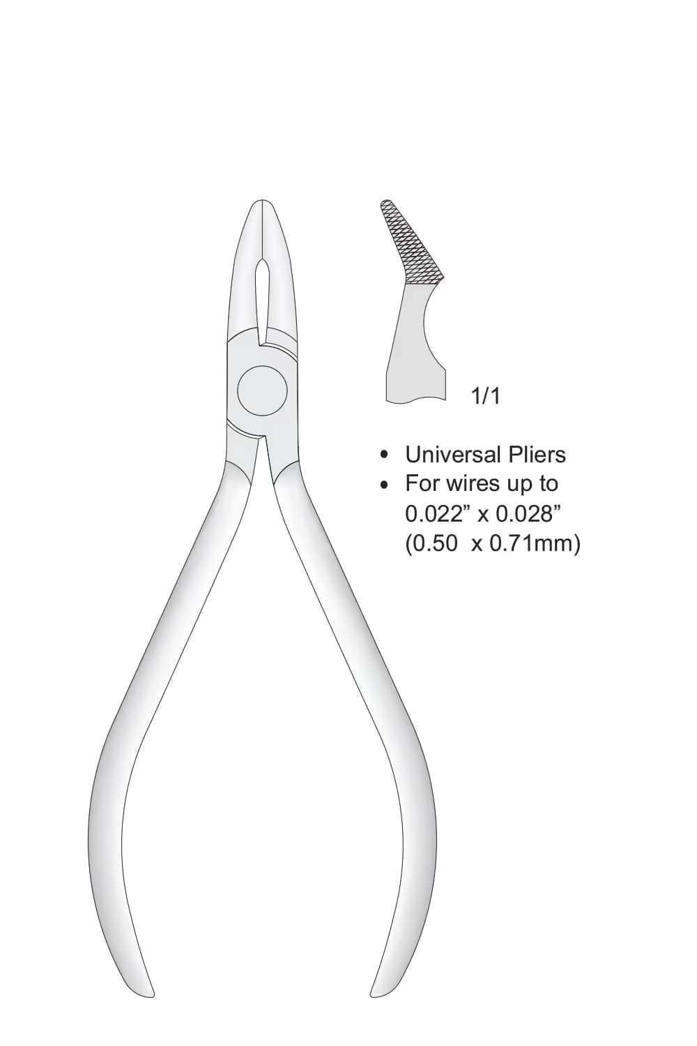 Evrensel Weingart Pensesi 130Mm, (0,71Mm)