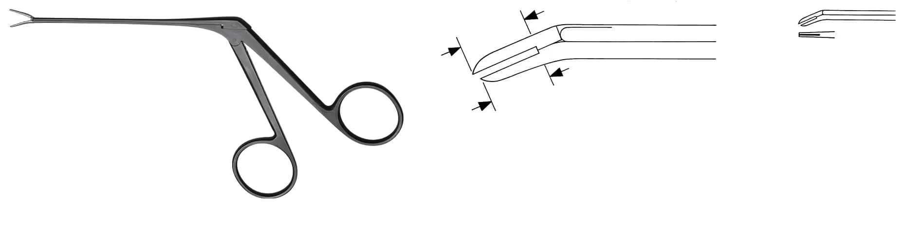 ALLIGATOR FORSEPS MCGEE 3,5mm 8cm aşağı