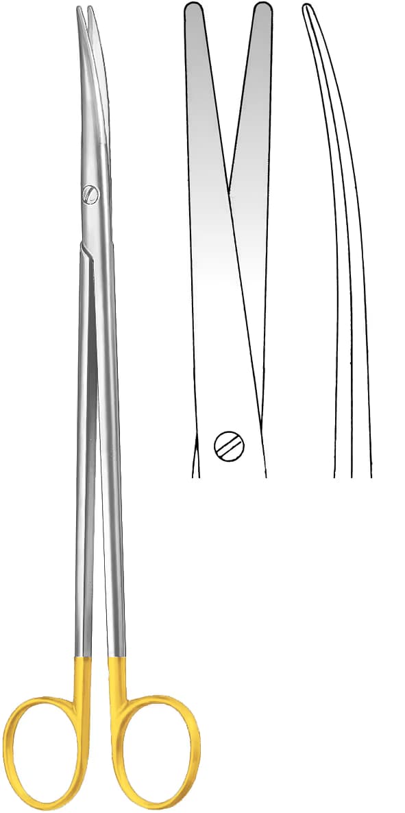 TC MAKAS METZENBAUM LAHEY İNCE 23CM EĞRİ