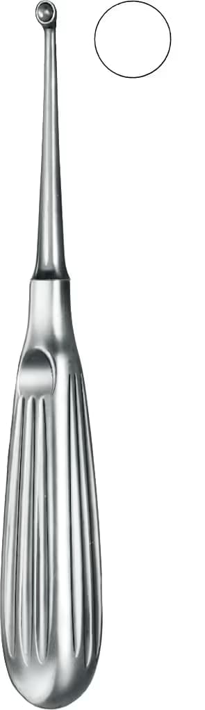 KEMIK KURETI BRUNS 16,5CM FIG.3 10MM