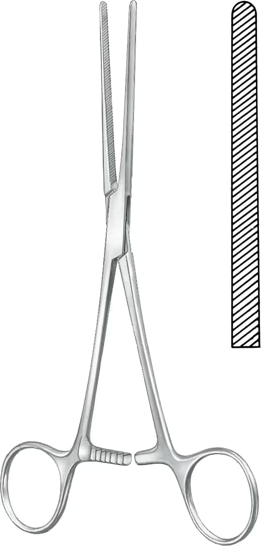 BARSAK KLEMPİ DOYEN 16,5CM DÜZ