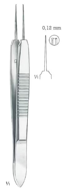 İris Penseti Bonn model 1x2 dişli Düz 10cm