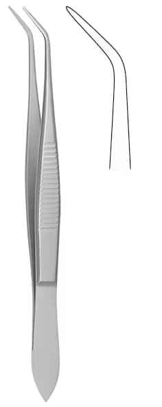 Penset Hassas Diseksiyon 10cm Eğri