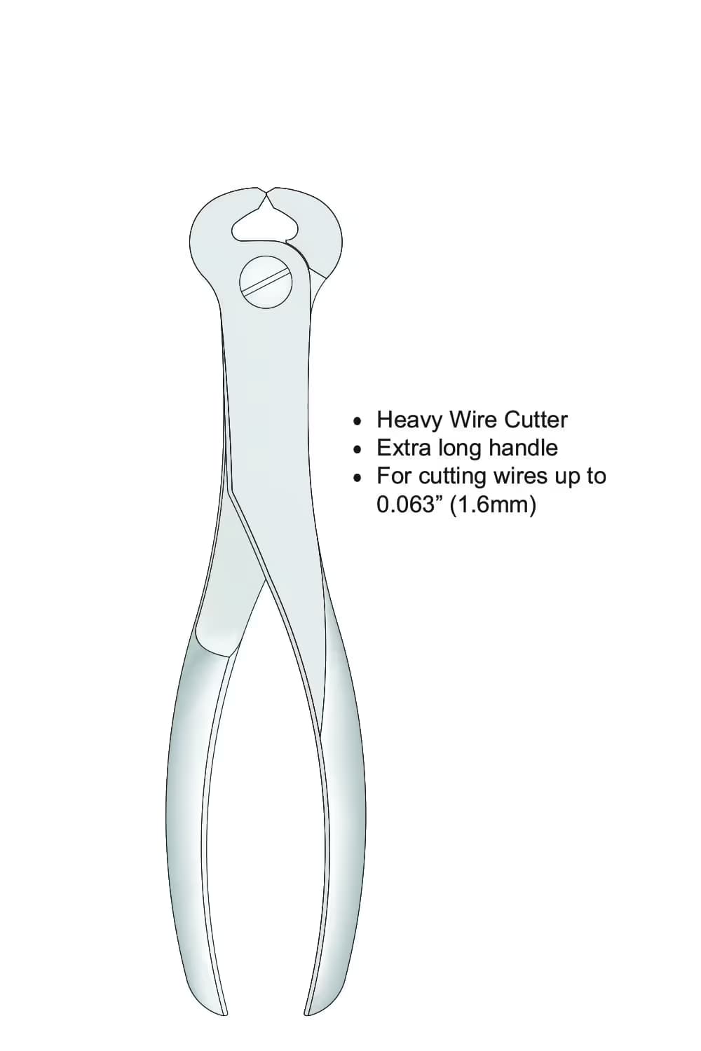 Tel Kesici Yumuşak Ve Sert Teller İçin 185Mm 1,6Mm