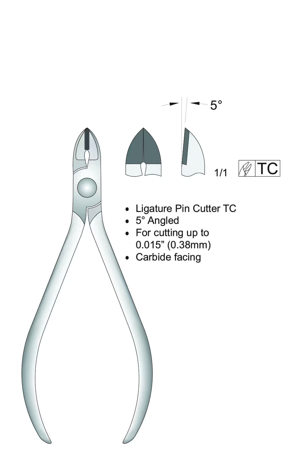 Tc Ligatür Pin Kesici 5°