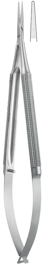 Portegü Mikro kilitsiz yuvarlak sap 0,80mm 18cm düz elmas püskürtme