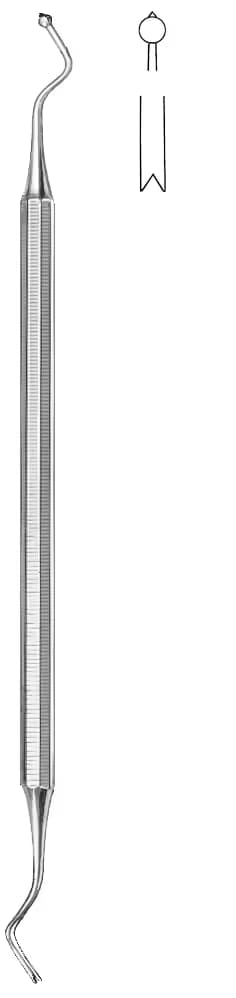 plak için küret lindorf 18cm