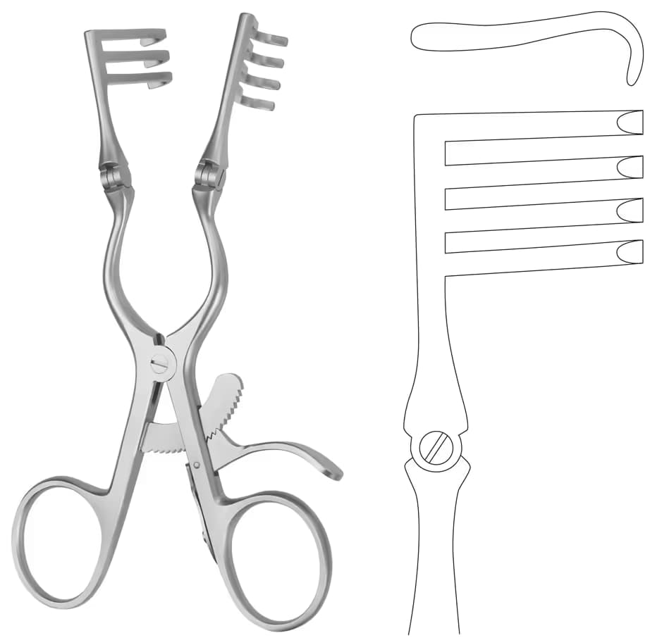 OTOMATIK EKARTOR ADSON 3X4 KÜNT 14CM