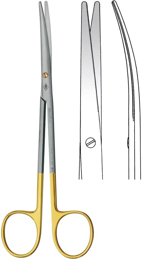 TC MAKAS METZENBAUM INCE TIRTIKLI AGIZ 14CM EĞRİ