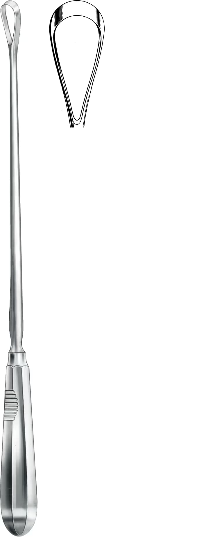 UTERINE KÜRET RECAIMER 30CM KESKİN SERT 6 16,5MM