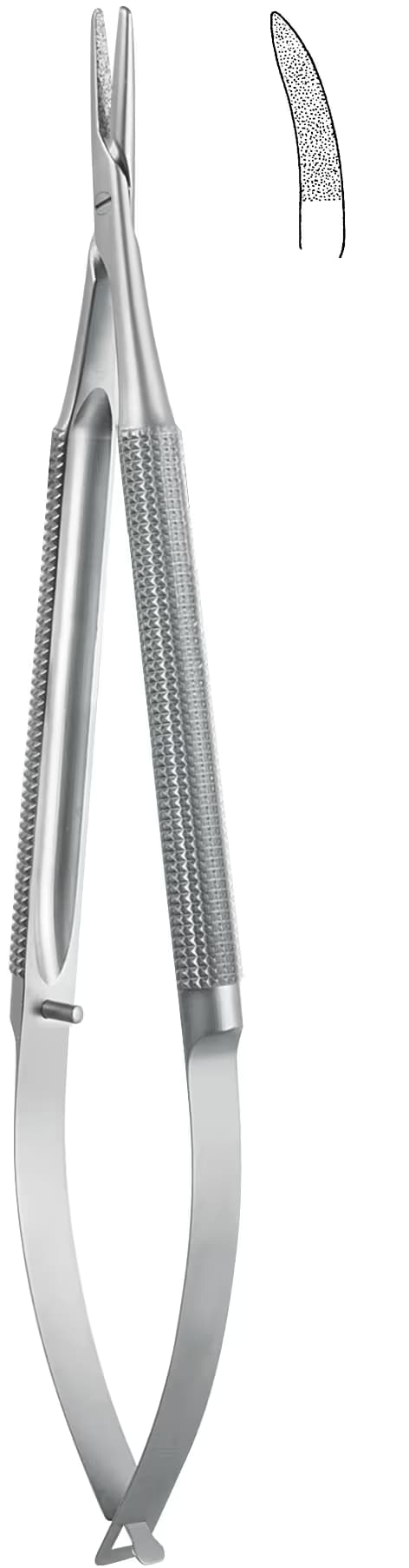 Portegü Mikro kilitsiz yuvarlak sap 2,0mm 18cm eğri