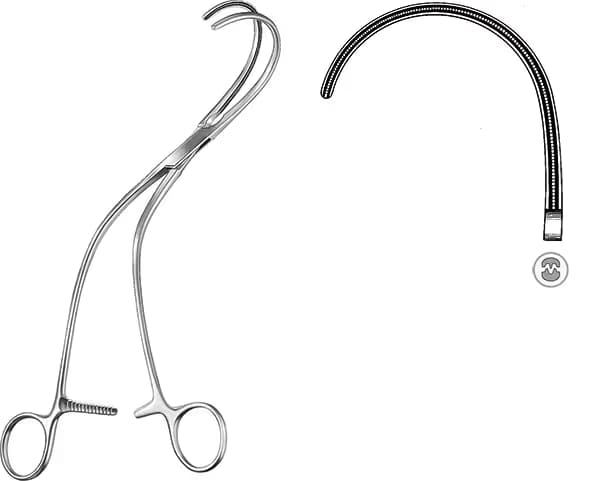 ATRAVMATIK KLEMP DEBAKEY WEBER 26cm 113mm RIGHT