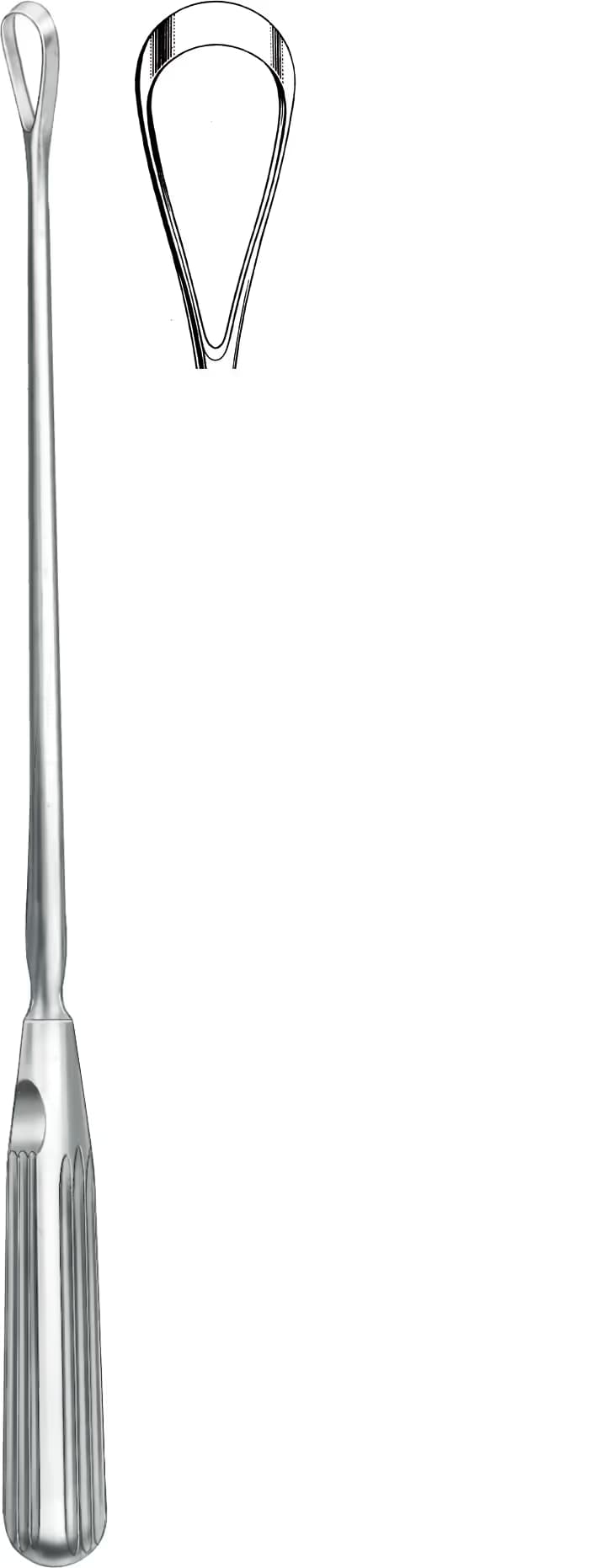 UTERIN KÜRET SIMS 25,5CM 16MM KESKİN