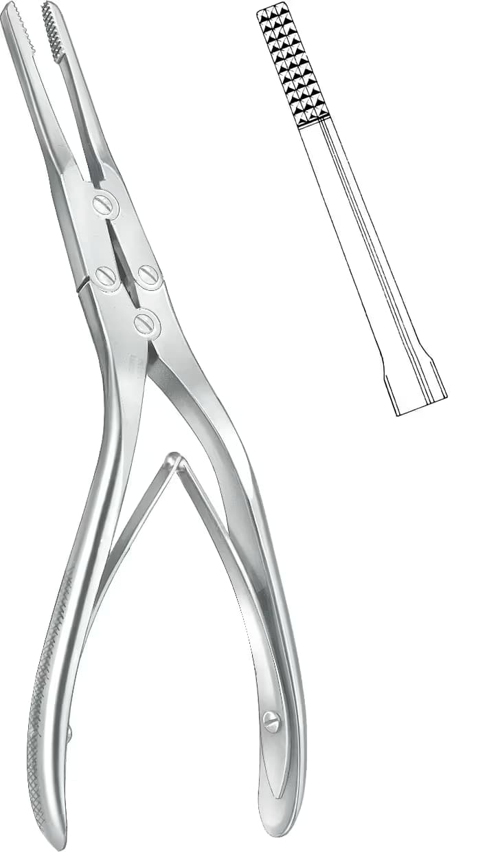 SEPTUM FORSEPS Rubin 18,5cm eğri
