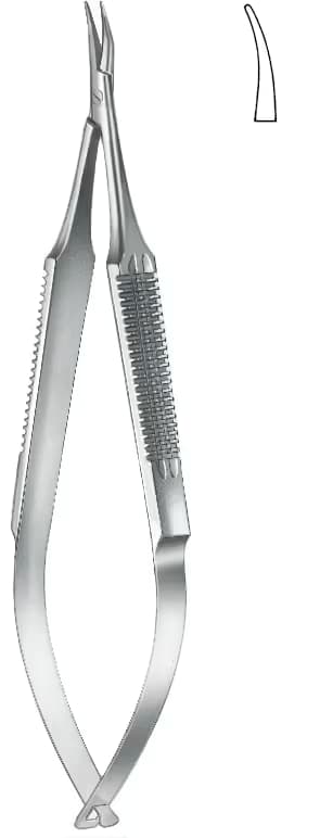 PORTEGÜ MİKRO CASTROVIEJO İNCE KİLİTSİZ 13CM EĞRİ