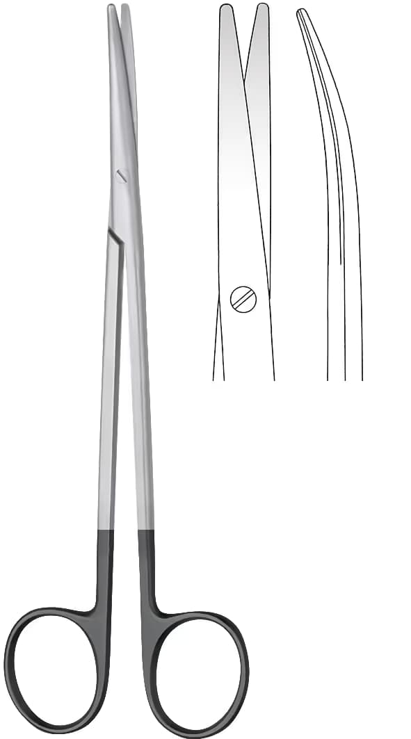 TC SUPERCUT MAKAS METZENBAUM İNCE 18cm EĞRİ
