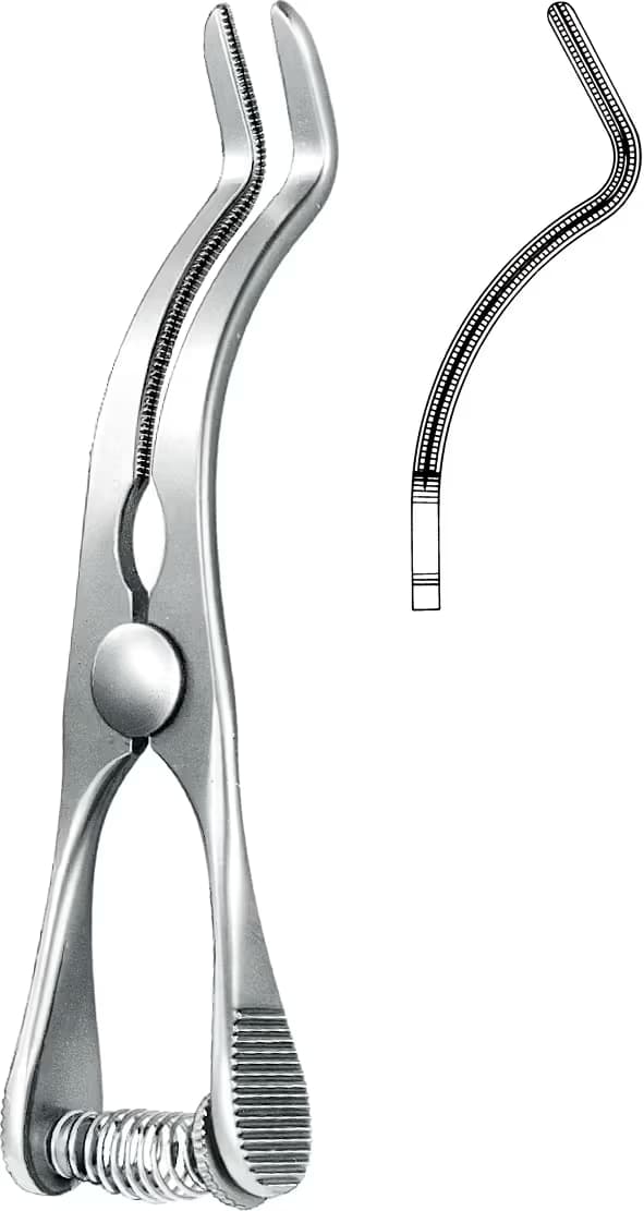 ATRAVMATİK BULLDOG KLEMP DEBAKEY SATINSKY 90mm AÇILI