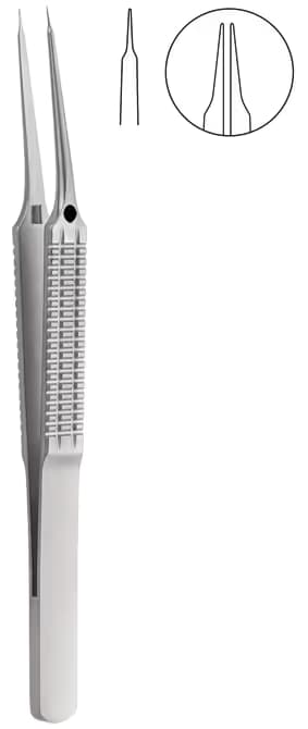 PENSET MİKRO DÜZ SAP 10° AÇILI 11CM 0,10MM