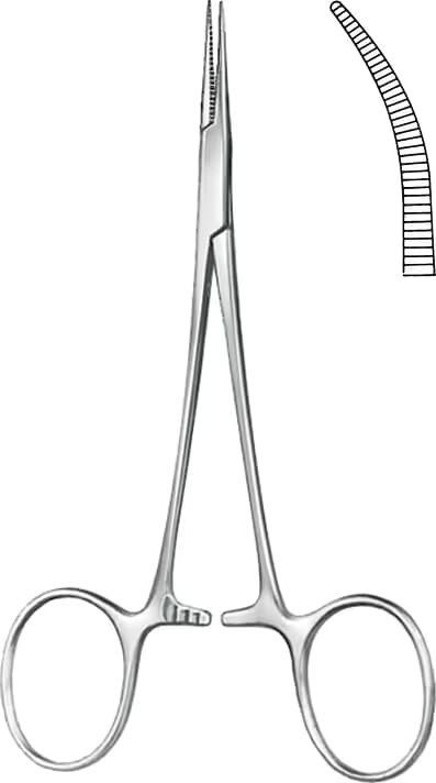 HALSTED MOSKUTO KLEMP 12CM EĞRİ