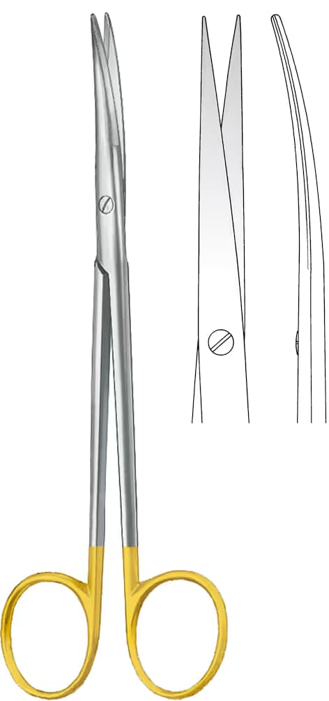TC MAKAS METZENBAUM LAHEY İNCE 14,5CM EĞRİ