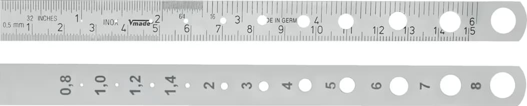 ÇELİK CETVEL INCH VE MM