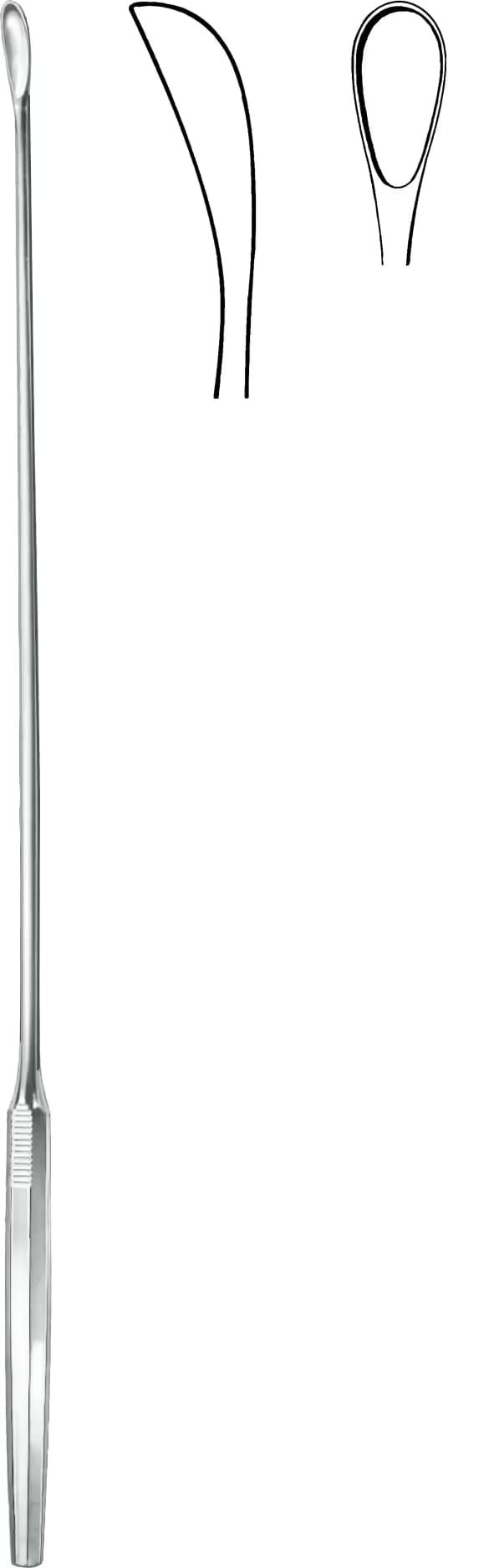 KÜRET LUER KORTE 31CM 8,0MM
