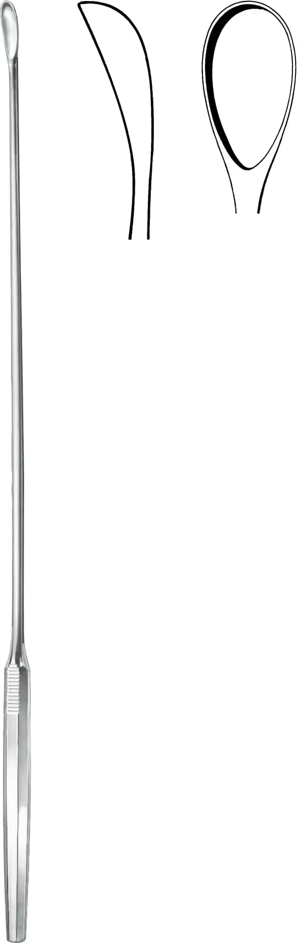 KÜRET LUER KORTE 31CM 15,0MM