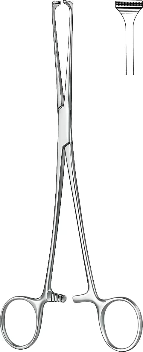 ATRAVMATIK KLEMP DE BAKEY ALLIS 25CM 8,4mm